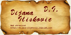 Dijana Ilišković vizit kartica